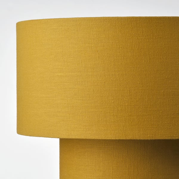 STOCKHOLM 2025 Bordlampe, gul/tekstil, 35 cm