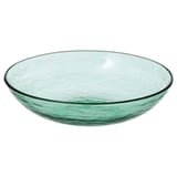 STRANDKRABBA Dyp tallerken, glass/grønn, 19 cm