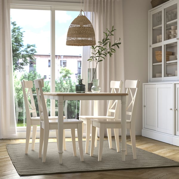 TIDTABELL Teppe, flatvevd, grå, 170x240 cm