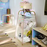 TIGERFINK Oppbevaring med rom, beige/oransje