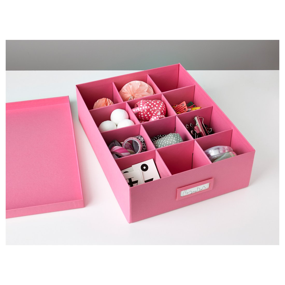 TJENA Boks m rom, rosa, 27x35x10 cm - IKEA