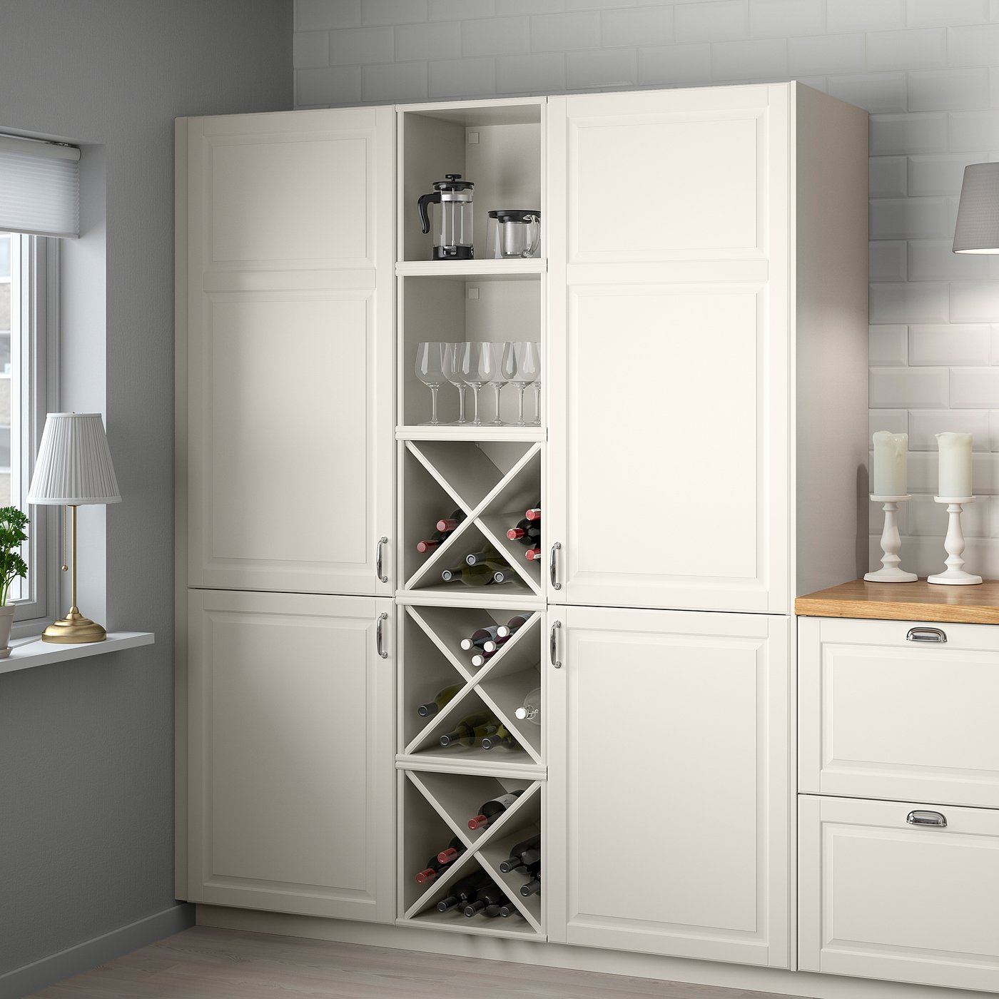 TORNVIKEN Vinhylle, offwhite - IKEA