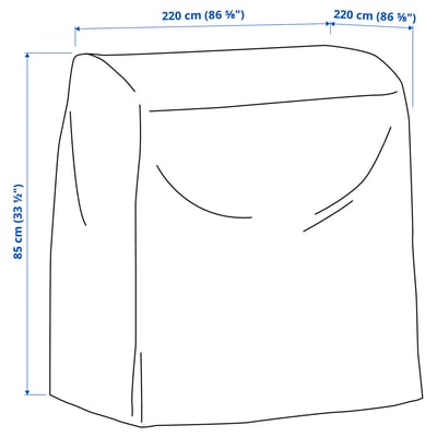 Trekk Til Utestol 8 Maljer 65X65X80/120 Cm Polyetylen