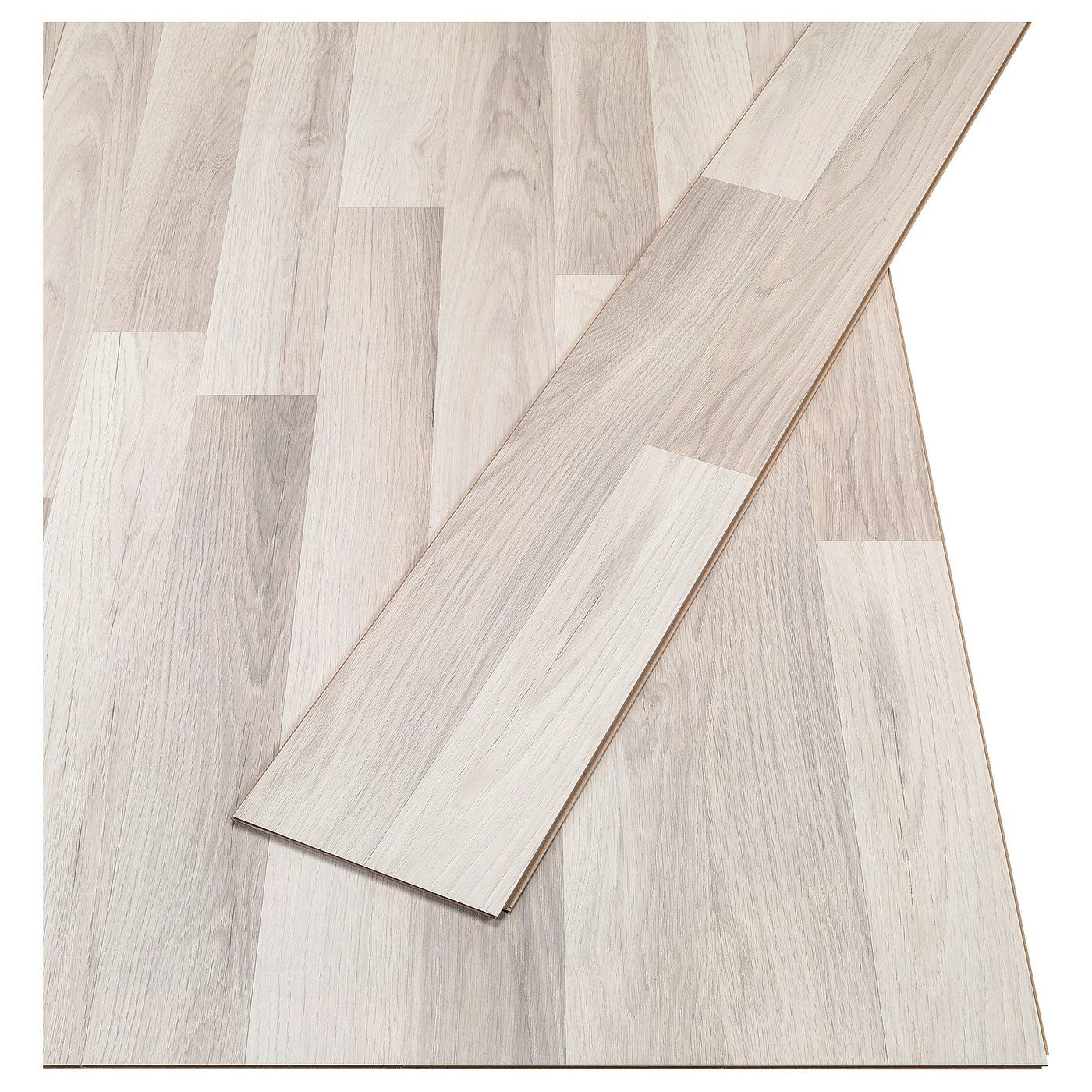 TUNDRA Laminatgulv, eikemønstret lys grå/hvit IKEA