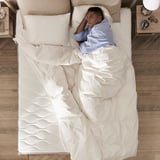 VÅGSTRANDA Madrass med pocketfjærer, fast/lys blå, 160x200 cm