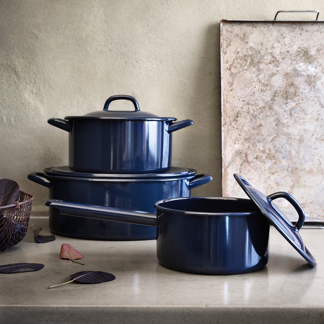 VARDAGEN Gryte med lokk emaljert stål IKEA