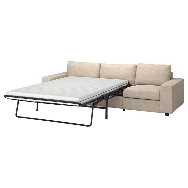 VIMLE 3-seters sovesofa, med brede armlener/Hillared beige