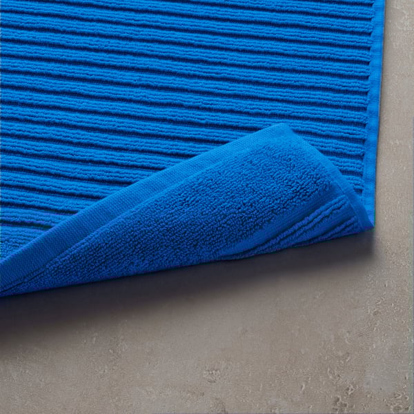 ALSTERN Bath mat, bright blue, 50x80 cm