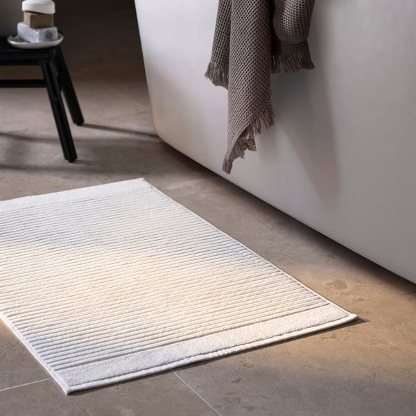 ALSTERN Bath mat, white, 50x80 cm