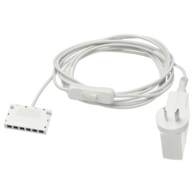 ANSLUTA LED driver with cord, white, 19 W