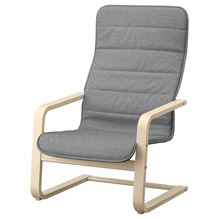 Best armchairs for small NZ lounges — ÅRSUNDA armchair, Knisa light grey