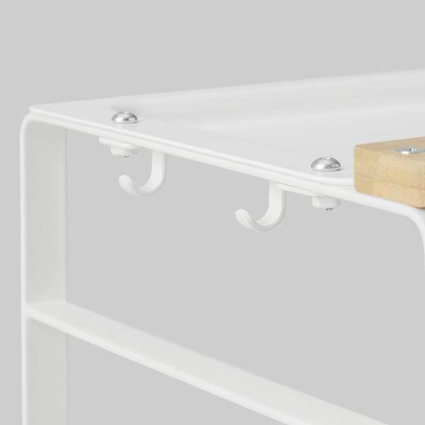 AVSTEG kitchen countertop organiser, bamboo/white, 40x21 cm - IKEA
