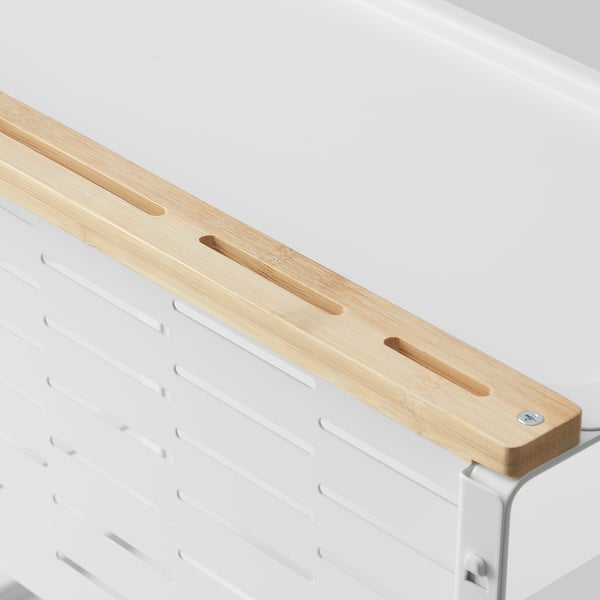 AVSTEG kitchen countertop organiser, bamboo/white, 40x21 cm - IKEA