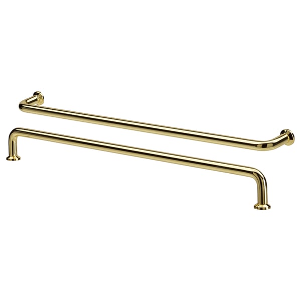 BAGGANÄS Handle, brass-colour, 335 mm