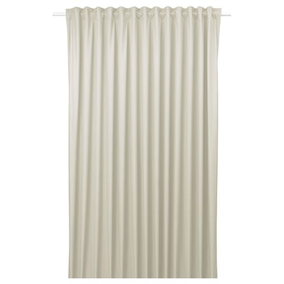 BENGTA Block-out curtain, 1 piece, beige/with heading tape, 210x250 cm