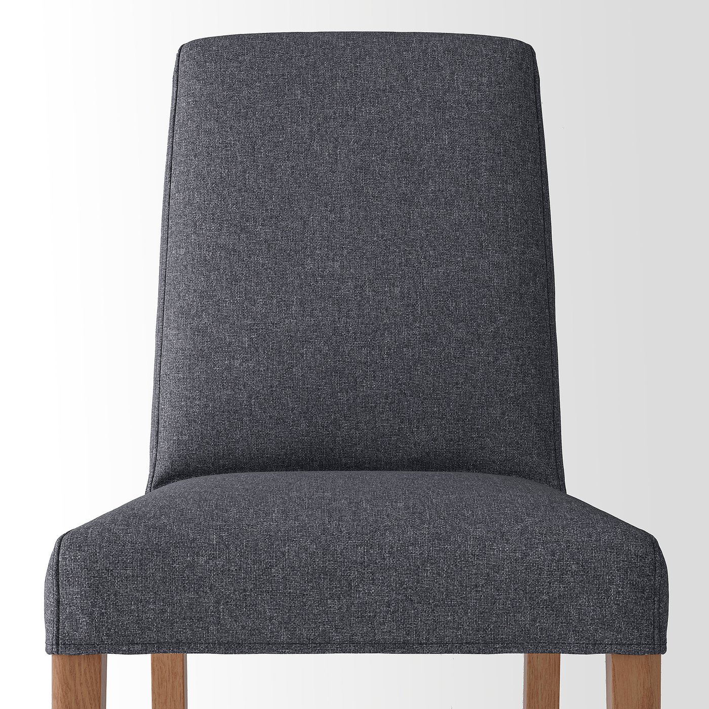 BERGMUND Chair, oak effect/Gunnared medium grey