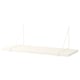 A white BERGSHULT wall shelf with metal brackets, rectangular shape, minimalist design.
