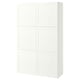BESTÅ Storage combination with doors, white/Pipmakare white, 120x42x193 cm