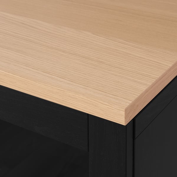 BESTÅ Storage combination with drawers, black-brown Sindvik/Lappviken/Stubbarp black-brown, 180x42x76 cm