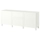 BESTÅ Storage combination with drawers, Pipmakare white/Stubbarp white, 180x42x74 cm