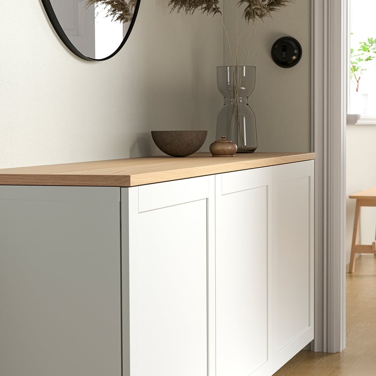 BESTÅ top panel, oak veneer, 180x42 cm - IKEA