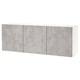 BESTÅ Wall-mounted cabinet combination, white Kallviken/light grey concrete effect, 180x42x64 cm