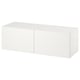 BESTÅ Wall-mounted cabinet combination, white/Laxviken white, 120x42x38 cm