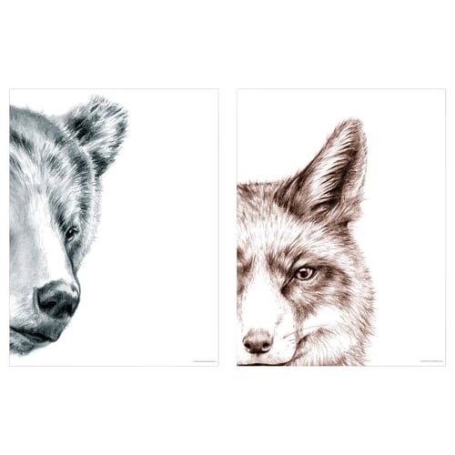 Wolf posters: dark & light by julia szulc