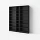 BILLY Bookcase comb with extension units, black oak effect, 200x28x237 cm