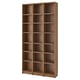 BILLY Bookcase comb with extension units, brown walnut effect, 120x28x237 cm