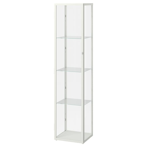 BLÅLIDEN glass cabinet - steel, glass, spotlight