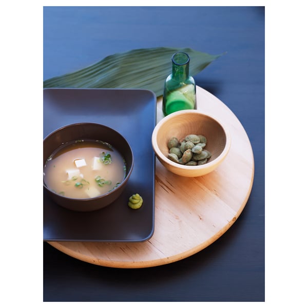 BLANDA MATT Serving bowl, bamboo, 12 cm