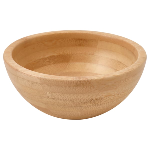 BLANDA MATT Serving bowl, bamboo, 12 cm