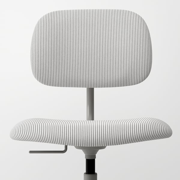 BLECKBERGET Swivel chair, Klovsta white/grey