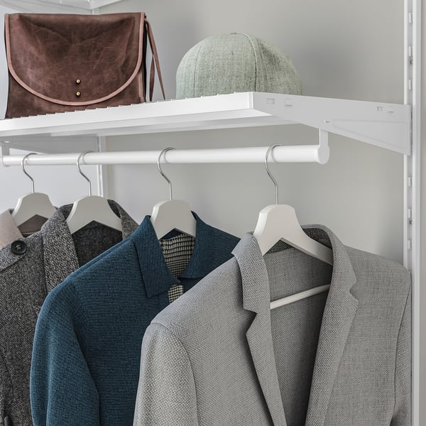 BOAXEL Wardrobe combination, white, 82x40x201 cm