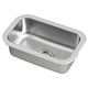 BOHOLMEN Inset sink, 1 bowl, stainless steel, 47x30 cm
