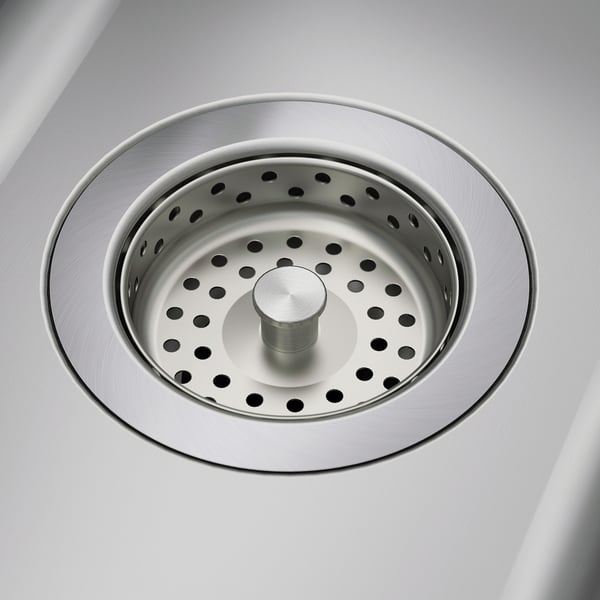 BOHOLMEN Inset sink, 1 bowl, stainless steel, 47x30 cm