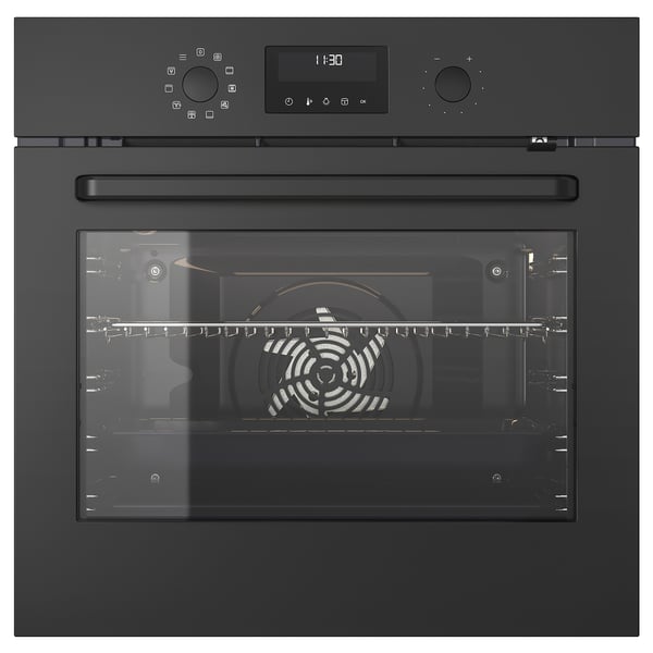 BRÄNDBO Forced air oven, IKEA 500 black