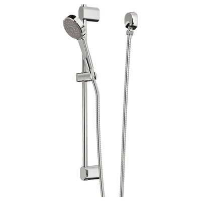 BROGRUND Riser rail w handshower/wall outlet, chrome-plated