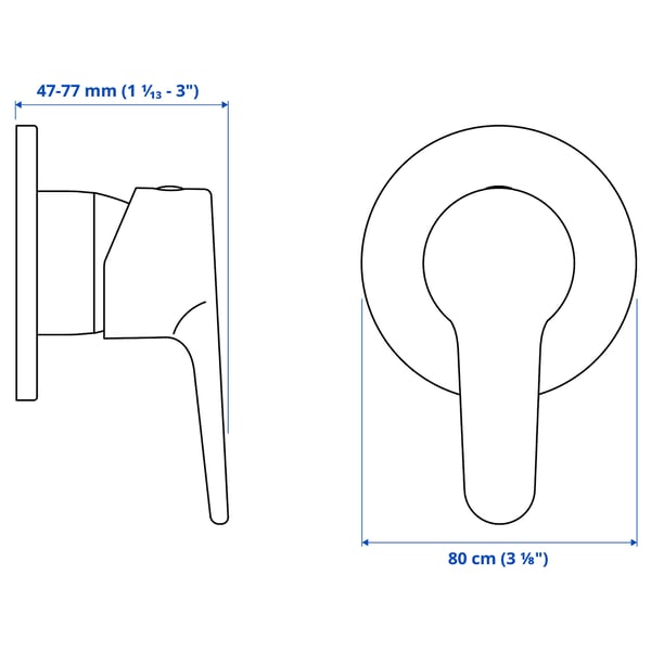 BROGRUND Shower mixer, chrome-plated