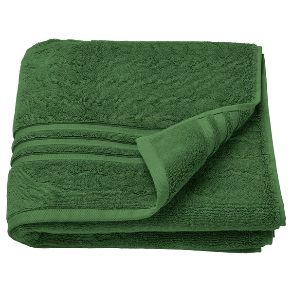 BROKGLIM Bath towel, green, 70x140 cm