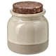 BRUGDHAJ Jar with lid, beige, 0.3 l