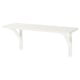 BURHULT / SANDSHULT Wall shelf, white/white stained aspen, 59x20 cm