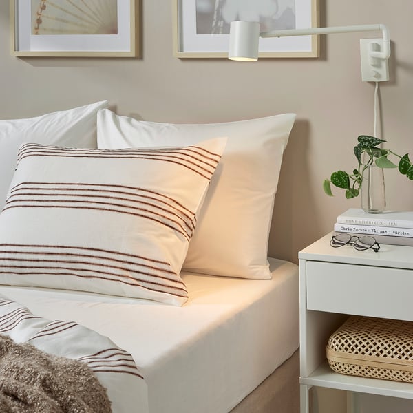 DVALA Fitted sheet, white, Single