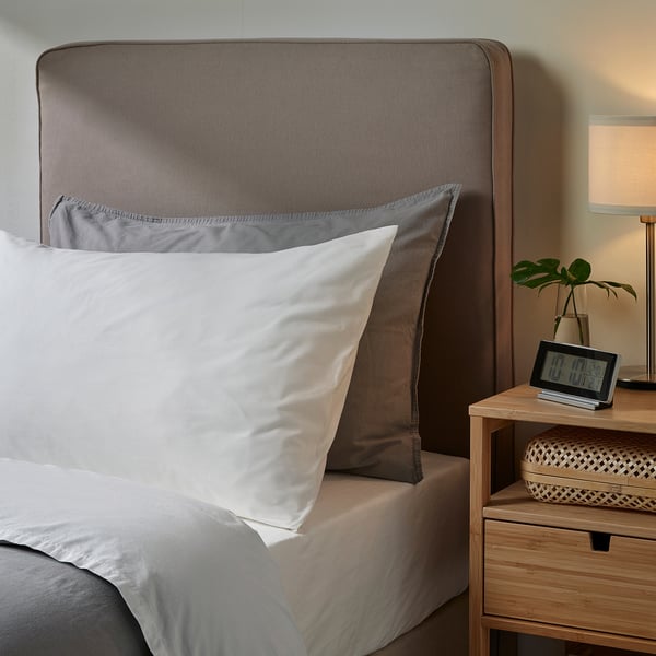 DVALA Pillowcase, white, 50x80 cm