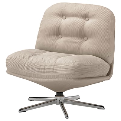 DYVLINGE Swivel easy chair, Kelinge beige