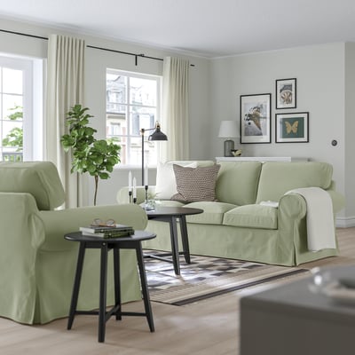 EKTORP 3-seat sofa, Hakebo grey-green