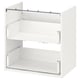ENHET white bathroom cabinet, rectangular, 2 drawers, sleek design.