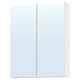 ENHET Mirror cabinet with doors, white, 60x17x75 cm