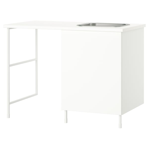 ENHET Storage combination, white, 139x63.5x90.5 cm